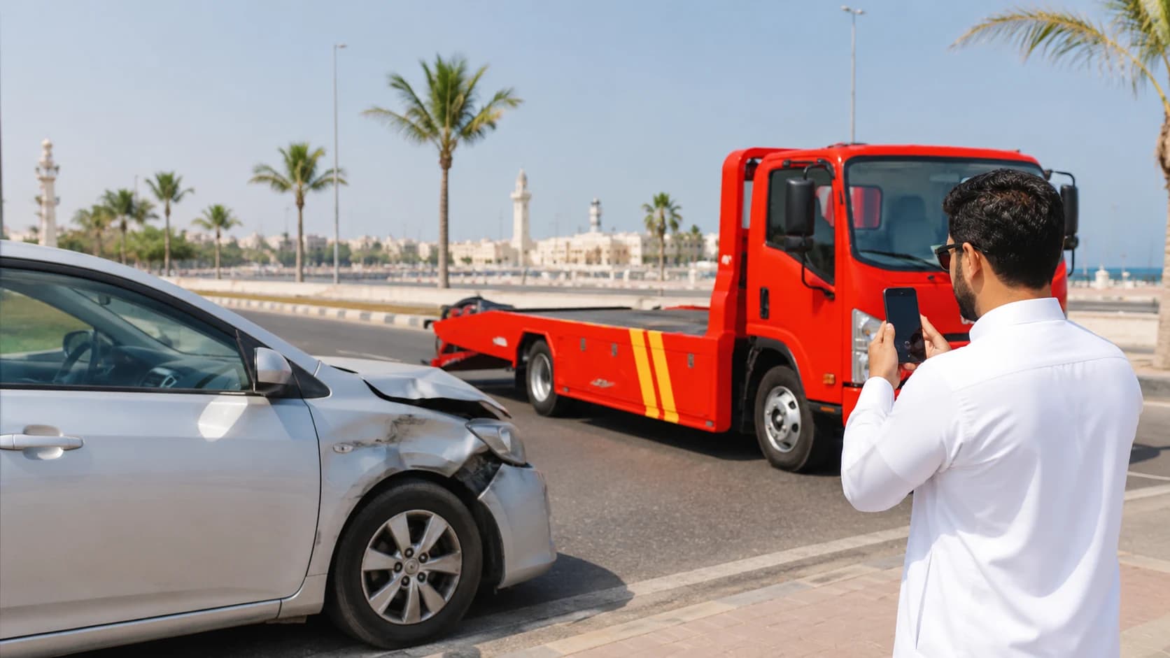 Accident Car Transport in Jeddah: Important Steps Before Pickup