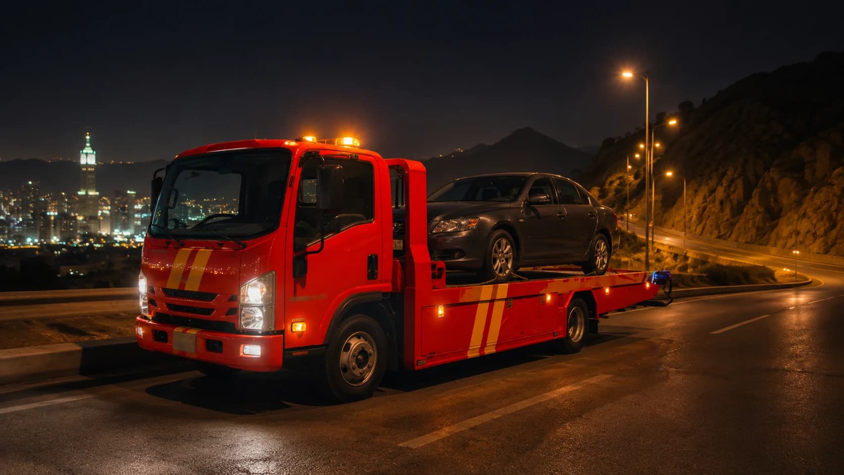 Night Car Towing in Jeddah and Makkah: Safety Tips